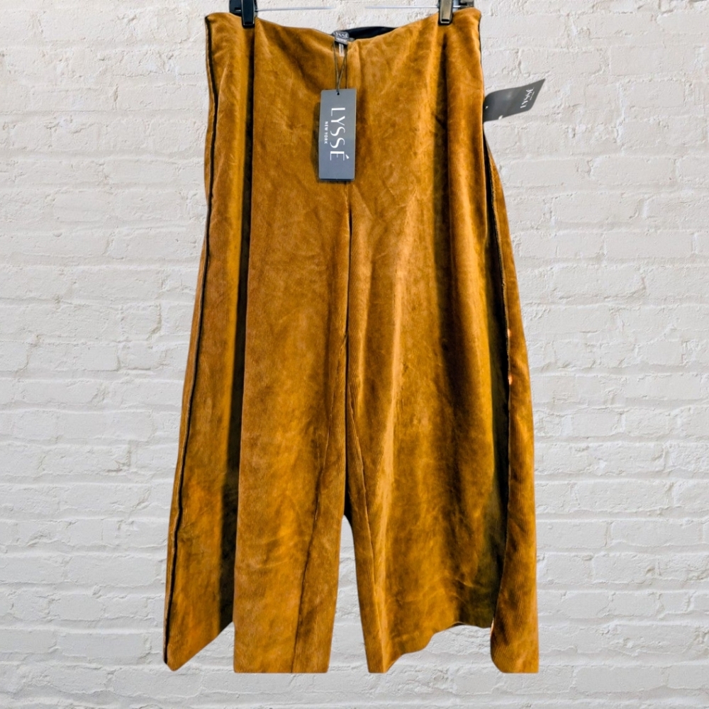 LYSSÉ Women's Misses Oslo Crop Pant Brown size XL